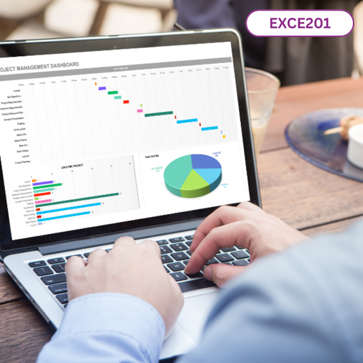 Intermediate Excel course for data analysis, chart creation, and reporting skills by Diamrcorp Academy